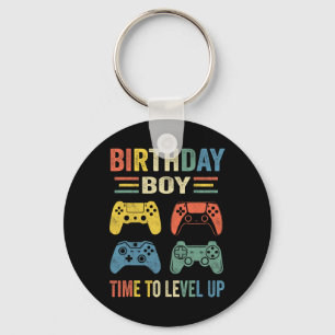 Boy Time To Level Up Video Game Birthday Gift Boys Keychain