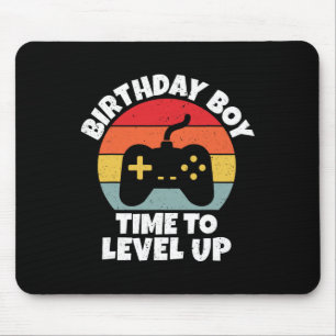 Boy Time To Level Up Video Game Birthday Mouse Pad