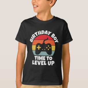 Boy Time To Level Up Video Game Birthday T-Shirt
