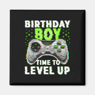 Boy Time To Level Up Video Games Gamer Birthday Magnet