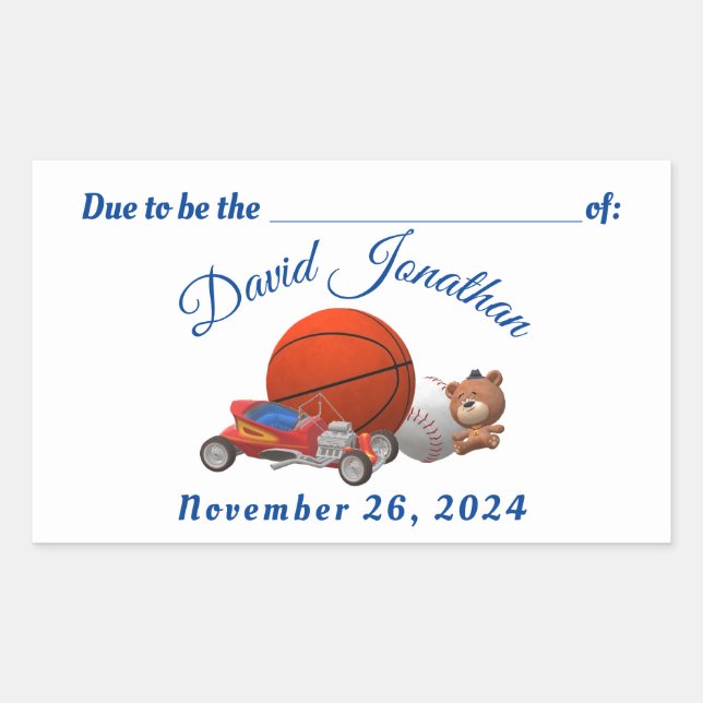 Boy Toys Theme  Sticker (Front)