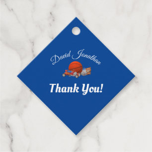 Boy Toys Themed Baby Shower Favour Tags