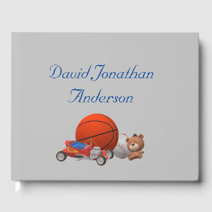 Boy Toys Themed Guest Book