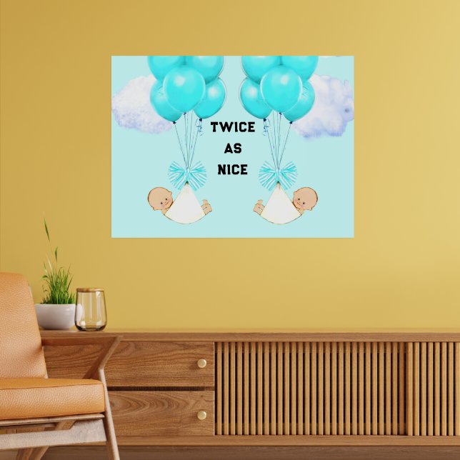 Boy Twins Poster (Living Room 2)