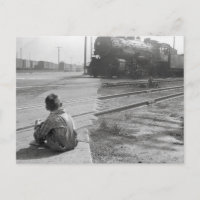 Boy Watching Trains, 1939
