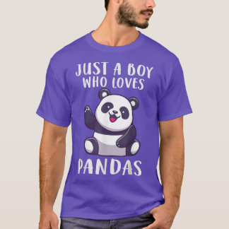 Boy Who Loves Cute Bears Cute Bear  T-Shirt