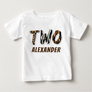 Boy Wild Safari 2nd Birthday Baby T-Shirt