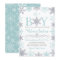 Boy Winter Snowflake Baby Shower Invitation