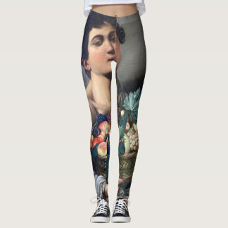 Boy with a Basket of Fruit (Caravaggio) Leggings