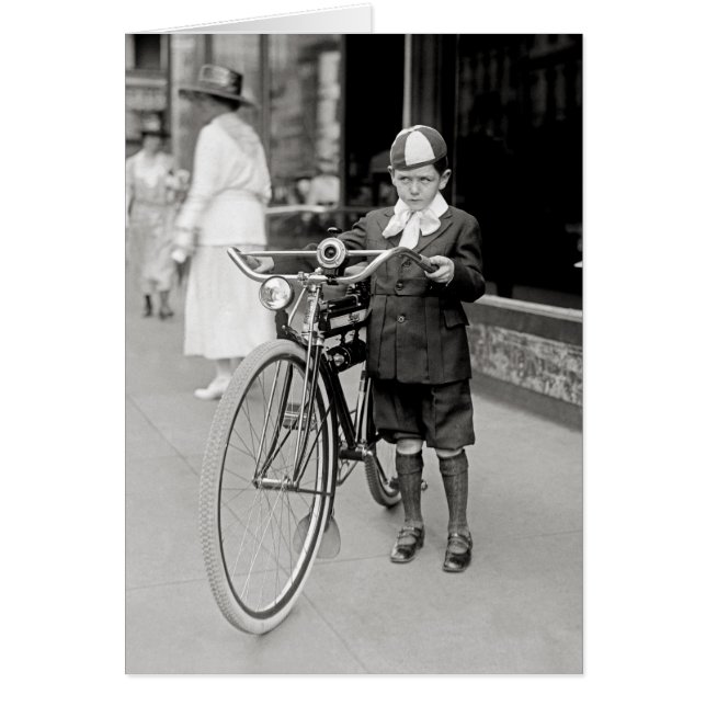 Boy with a Bicycle, 1922 (Front)