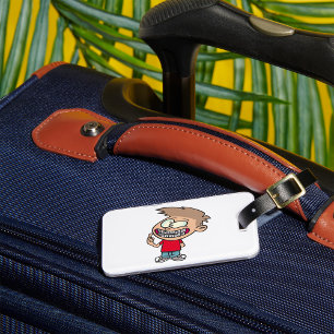 Boy With Braces Luggage Tag