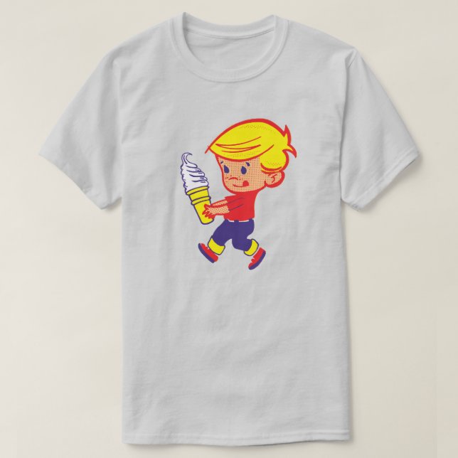 "Boy with Ice Cream Cone" Shirt (Design Front)