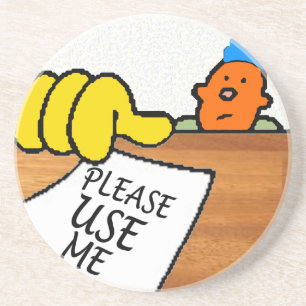 Boy with Note Coaster