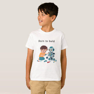 Boy with robot and tools T-Shirt