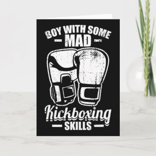 Boy With Some Mad Kickboxing Skills Card