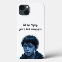 Boy with tears Iphone case