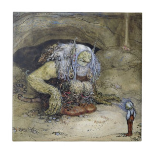 “Boy with Troll” by John Bauer Tile