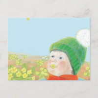 Boy with Wild Primroses