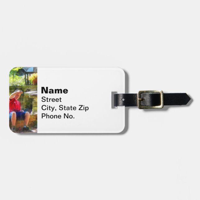 Boy With Yoyo Luggage Tag (Front Horizontal)