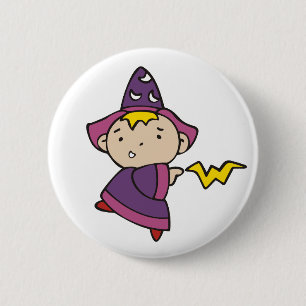 Boy Wizard 2 Inch Round Button
