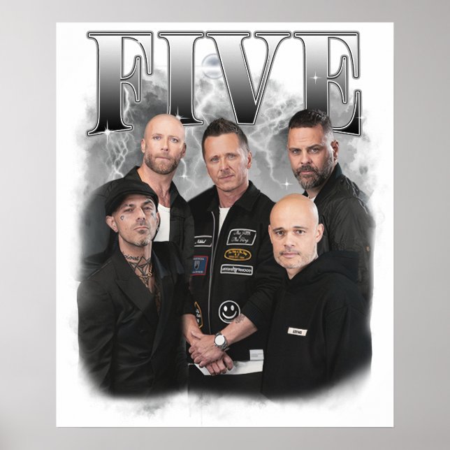 boyband five vintage poster (Front)