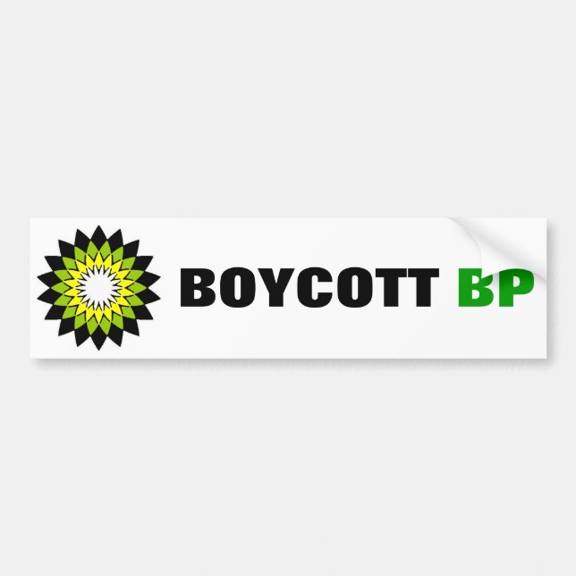 BOYCOTT BP Bumper Sticker (Front)