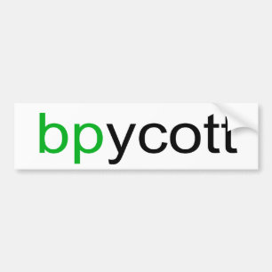 Boycott BP Bumper Sticker