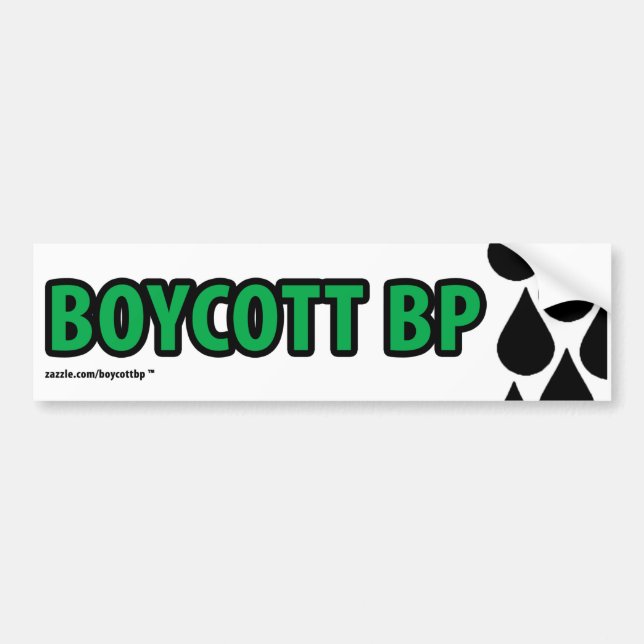Boycott BP Bumper Sticker (Front)