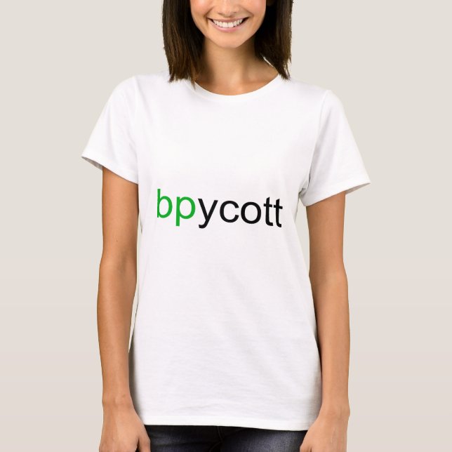 Boycott BP Ladies T-Shirt (Front)