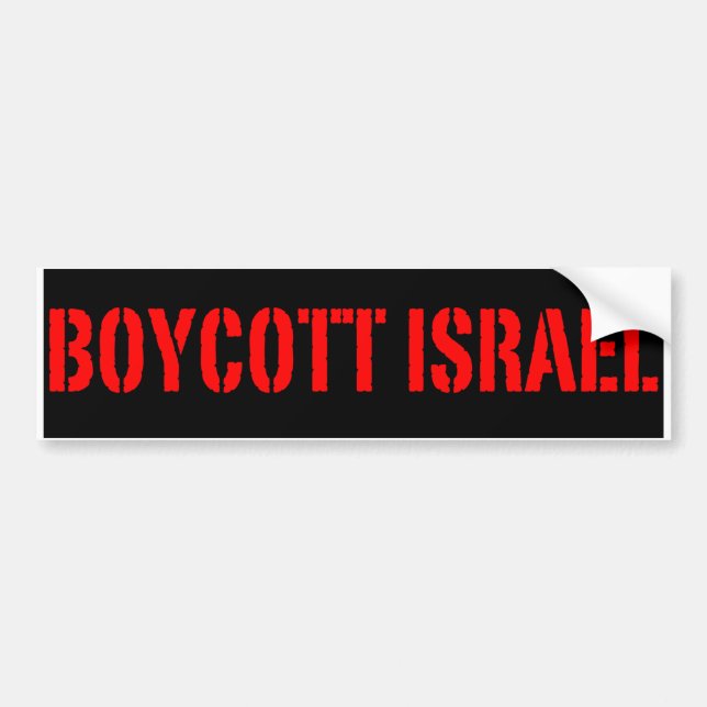 Boycott Israel - Bumper Sticker (Front)
