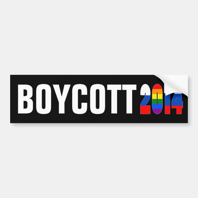 Boycott Sochi / Russia 2014 Bumper Sticker (Front)