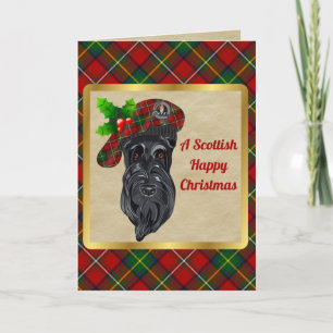 Boyd Badge & Tartan Personalized Xmas Card