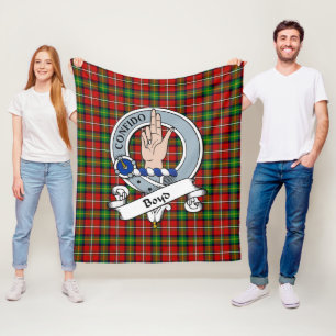 Boyd Clan Badge Tartan Plaid Fleece Blanket