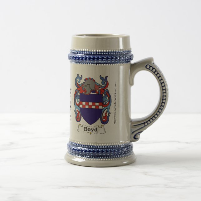 Boyd family Crest Stein (Right)