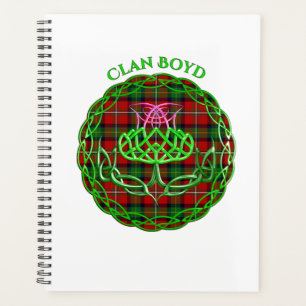 Boyd Scottish Tartan Celtic Thistle Planner