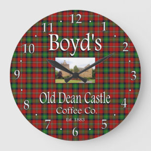 Boyd's Old Dean Castle Coffee Co. Wall Clock
