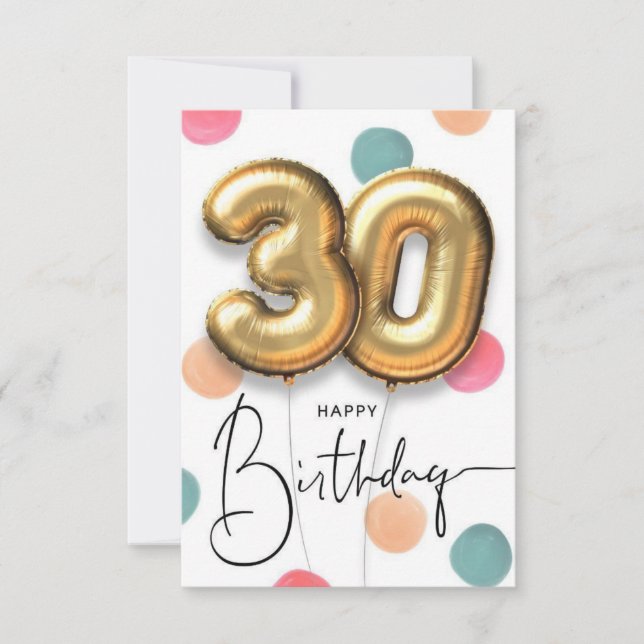 boyfriend 30th birthday card (Front)