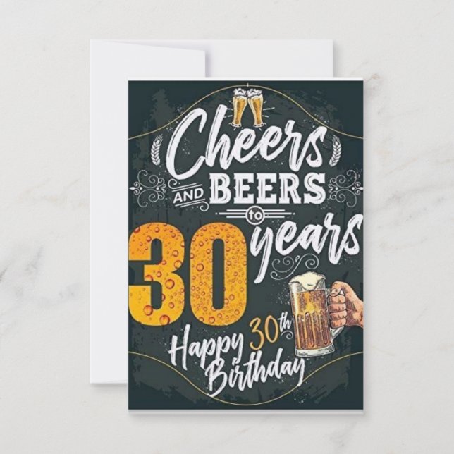 boyfriend 30th birthday card (Front)