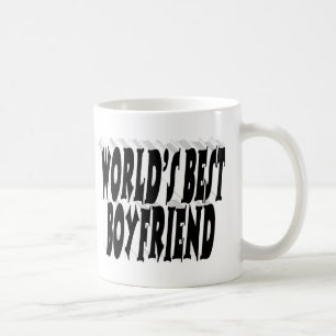 Boyfriend black typography coffee mug