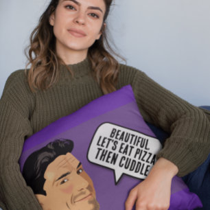 BOYFRIEND CUDDLE PILLOWS PIZZA - "MR.PERFECT"