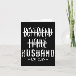 Boyfriend Fiance Husband Funny Newlywed Couples Ho Card