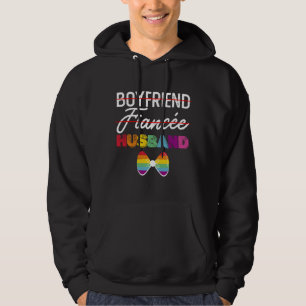 Boyfriend Fiance Husband Gay Marriage Groom LGBTQ Hoodie