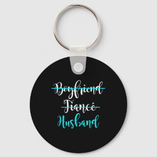 Boyfriend, Fiance, Husband Shirt Groom Wedding Gif Keychain