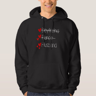 Boyfriend Fiance Marked Out Husband Groom's Weddin Hoodie