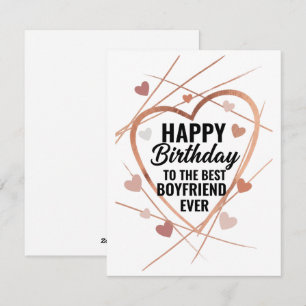 Boyfriend Happy Birthday Card Romantic Love