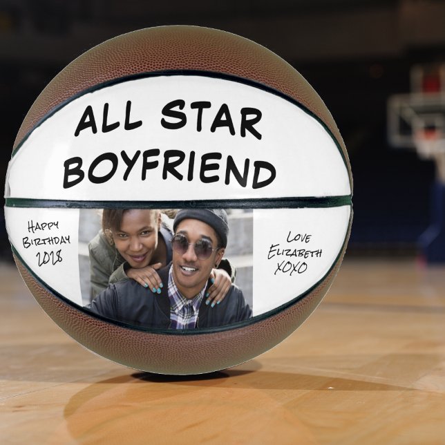 Boyfriend Photo Personalized Basketball (Creator Uploaded)