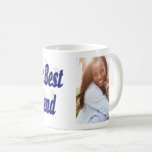 Boyfriend Photo with dark blue script Coffee Mug