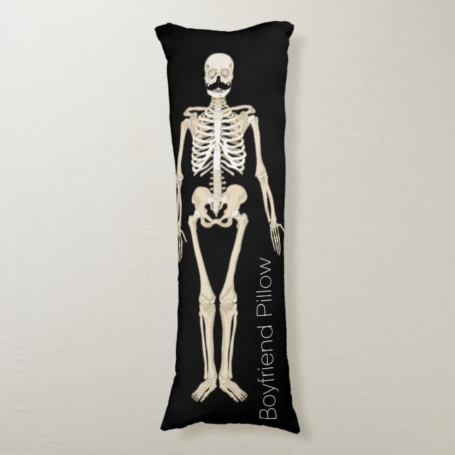 Boyfriend Skeleton Body Pillow (Front Vertical)