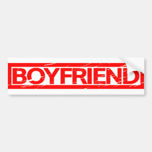 Boyfriend Stamp Bumper Sticker