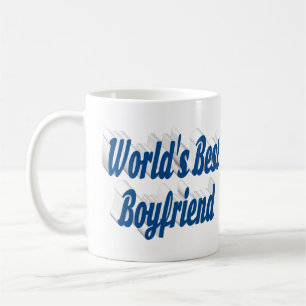Boyfriend with sea blue half script coffee mug